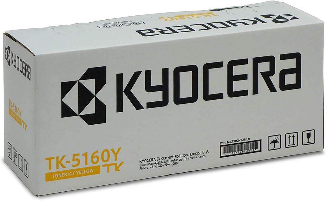 Kyocera TK-5160Y Toner Gelb. Original Toner-Kartusche 1T02NTANL0. Kompatibel für ECOSYS P7040CDN, Ge