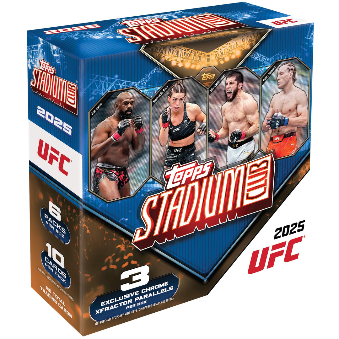 2025 Topps Stadion Club, UFC, werksseitig versiegelt, Mega-Box