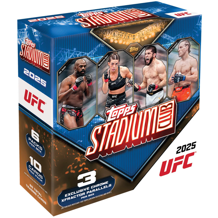 2025 Topps Stadion Club, UFC, werksseitig versiegelt, Mega-Box