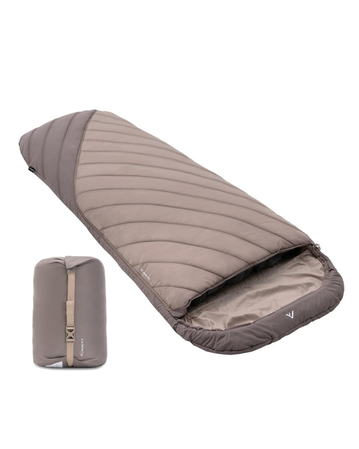 qeedo Buddy XL 8 Schlafsack XXL, extra breit, Outdoor Sommer (8-25°C) 3 Jahreszeiten - Mumienschlafs