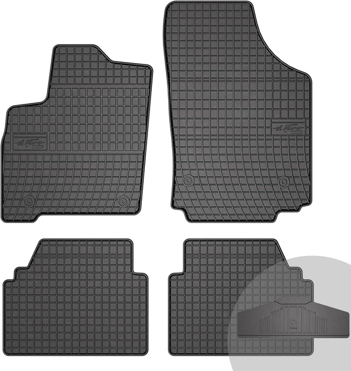 FROGUM EL Toro Gummimatten Ganzjähriges-Set von Autofussmatte Auto Fussmatten für Opel Meriva A 2003