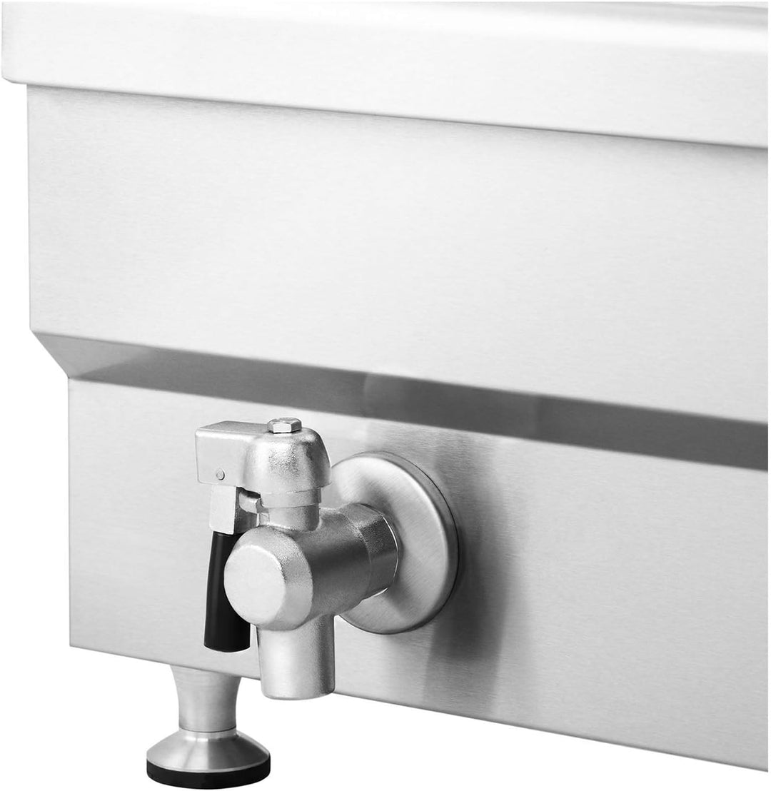 Royal Catering RCBG 30-2-B STH Fettbackgerät Fritteuse Friteuse Gastronomie (24 Liter, 9000 W, 400 V