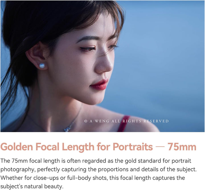 TTARTISAN AF 75 mm F2 für Z-Mount Silber, Portraitobjektiv, Autofokus, Vollformat-Prime-Objektive fü