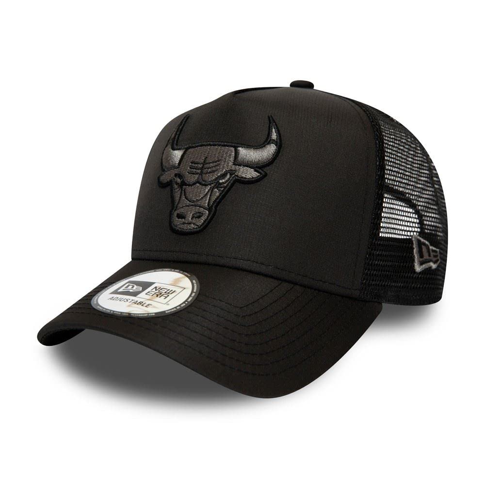 New Era Chicago Bulls A Frame Adjustable Trucker Cap Trucker Bob Einheitsgrösse Bulls-Black, Einheit