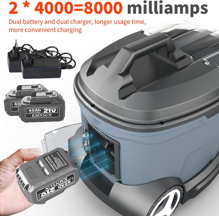 Akku hochdruckreiniger, 20 L hochdruckreiniger mit wassertank, debiet: 4 L/min, max. 60 bar, nachhal