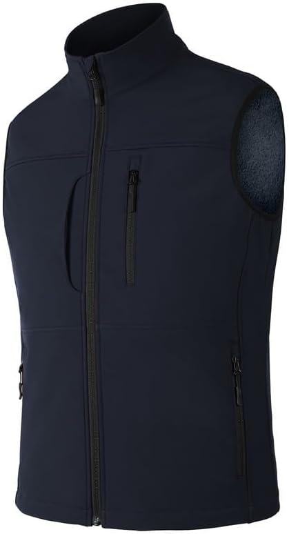 Leichte Softshell Weste für Herren, Bodywarmer Fleece Weste Full Zipp Softshellweste, Weste Herren O