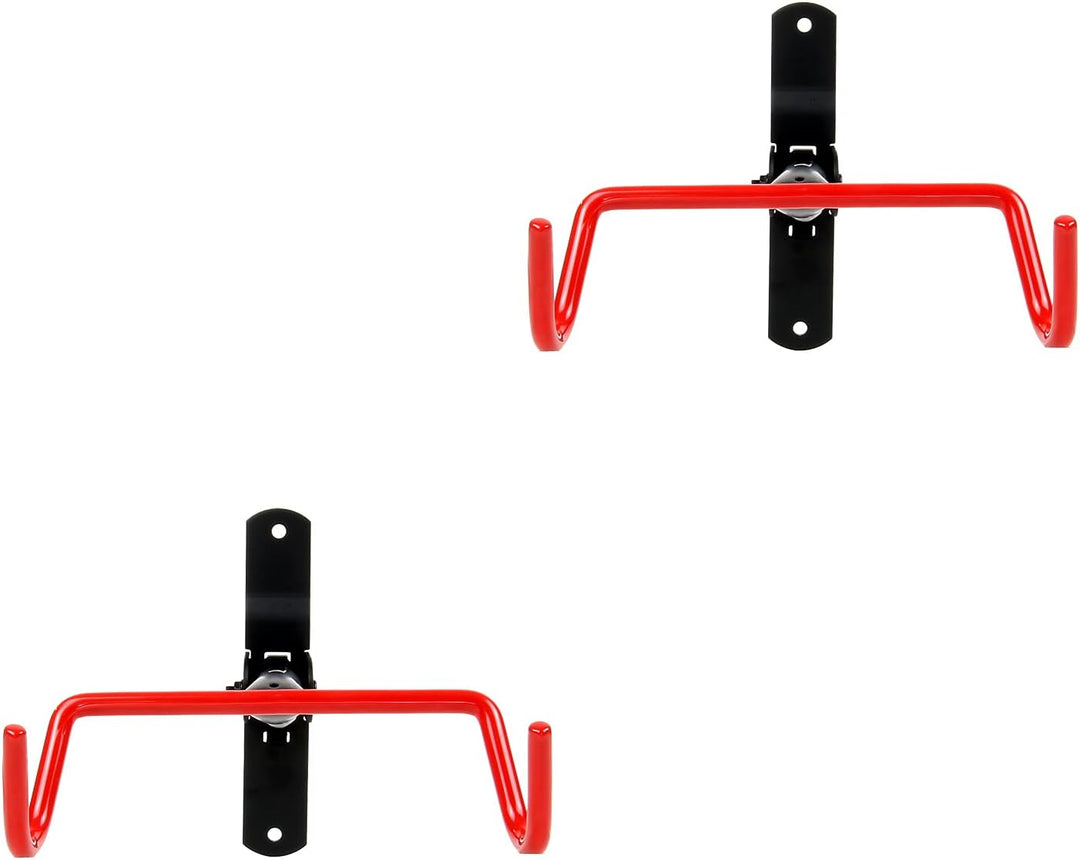 Wiltec 2er Set Fahrradwandhalter klappbar 40x27x20 cm bis 2x30 kg zur Rahmeneinhängung, Fahrradhalte