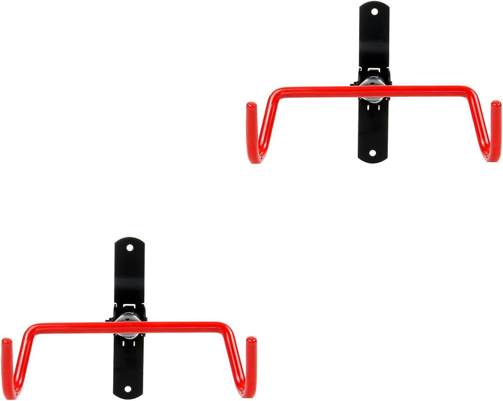 Wiltec 2er Set Fahrradwandhalter klappbar 40x27x20 cm bis 2x30 kg zur Rahmeneinhängung, Fahrradhalte
