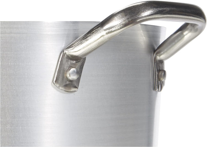 Pentole Agnelli Kasserolle aus Aluminium mit 2 Griffen, Edelstahl 24 cm, 24 cm