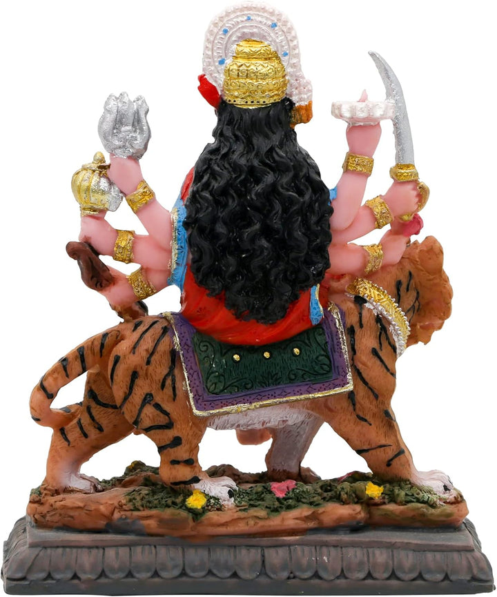 Kleine Maa Durga MATA Statue – 10,4 cm H Durga Skulptur Indien Gott Hindu-Göttin Murti Hindu Pooja A