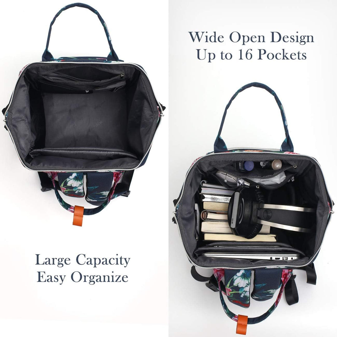 RJEU Rucksack Damen,Schulrucksack Mädchen Teenager mit USB-Ladeanschluss,Laptop Rucksack Schule für