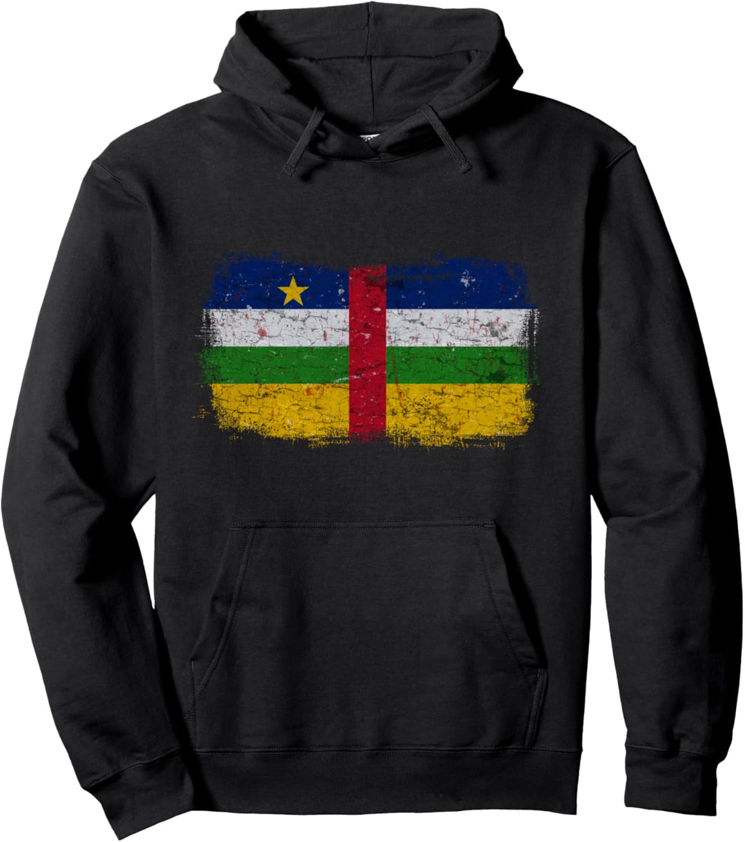 Nationalflagge der Zentralafrikanischen Republik Pullover Hoodie