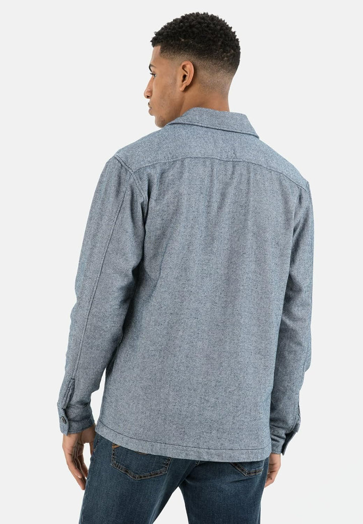 camel active Herren 4091336s63 Hemd M Night Blue, M Night Blue