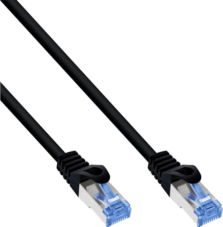 InLine 74820S Patchkabel, Cat.6A, S/FTP, TPE flexibel, schwarz, 20m