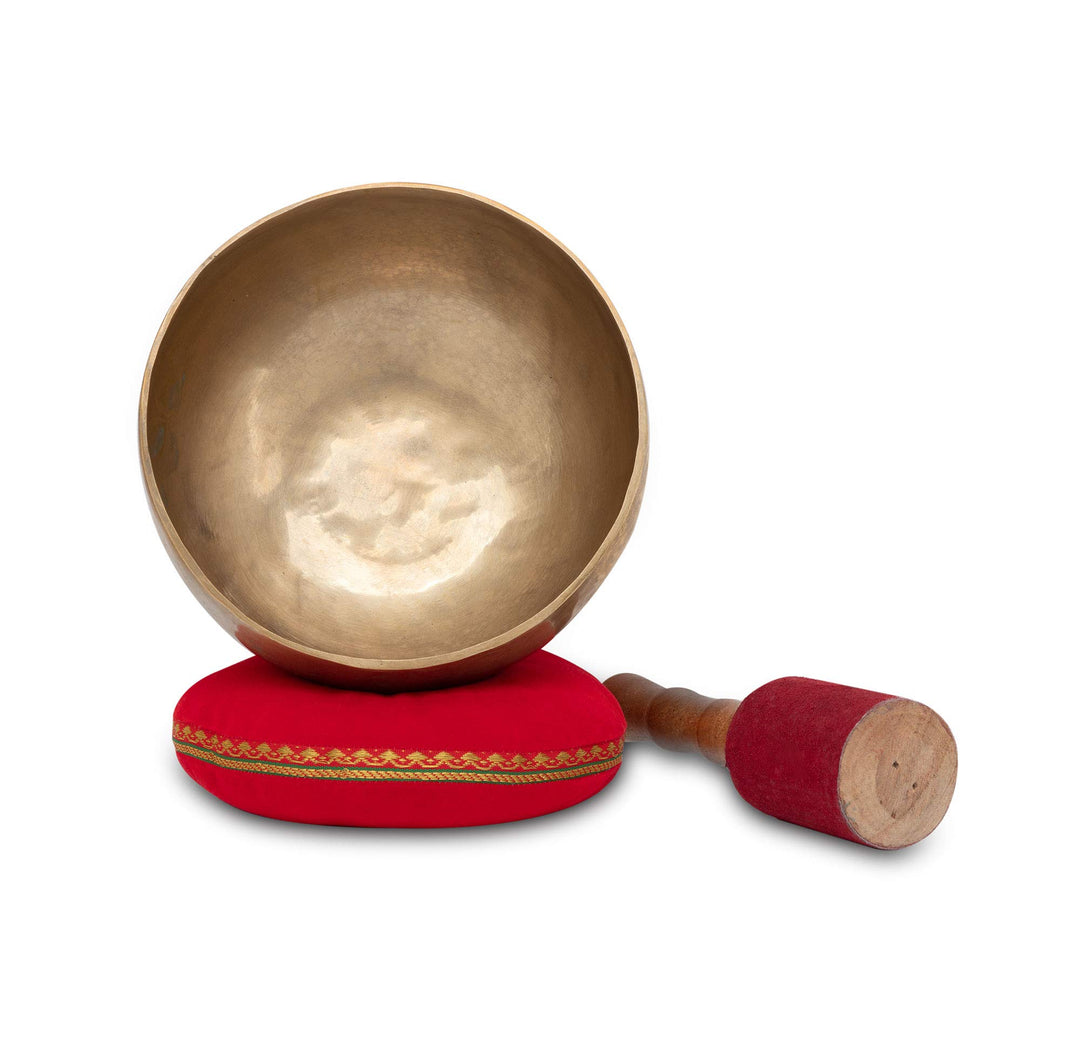 XDrum Omshanti Klangschale 17 cm Komplett Set - Gewicht: 900g - handgemacht in Indien - ideal für Me