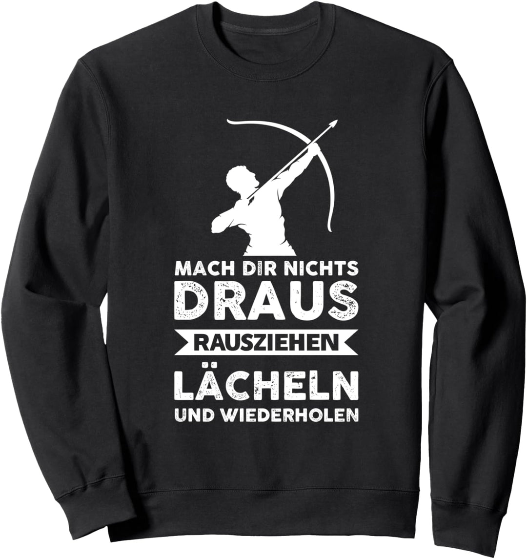 Bogenschiessen Bo­gen­schüt­ze Pfeile Sweatshirt
