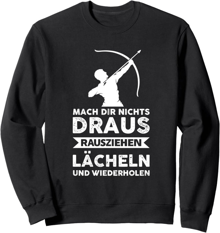 Bogenschiessen Bo­gen­schüt­ze Pfeile Sweatshirt