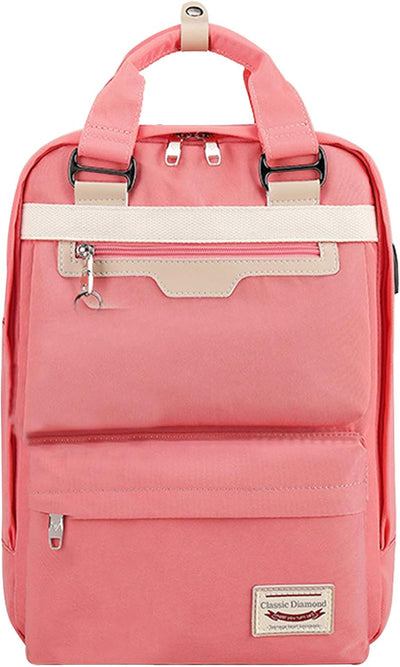 FANDARE Damen Rucksack Casual Daypack Mädchen Schultasche Handtasche für 16 inch Laptop Backpack Ges