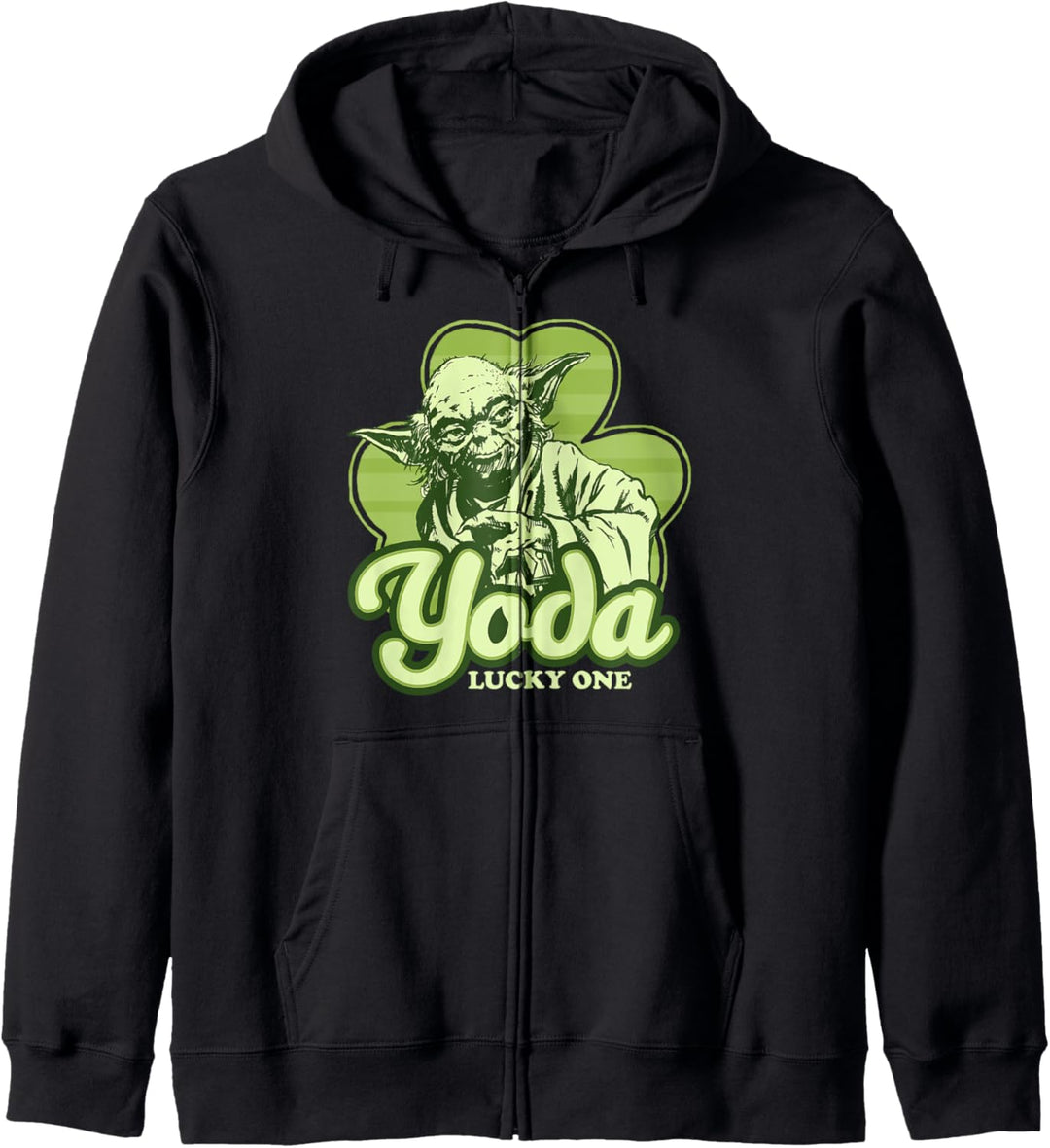 Star Wars Yoda Lucky One Clover St Patrick's Day Kapuzenjacke