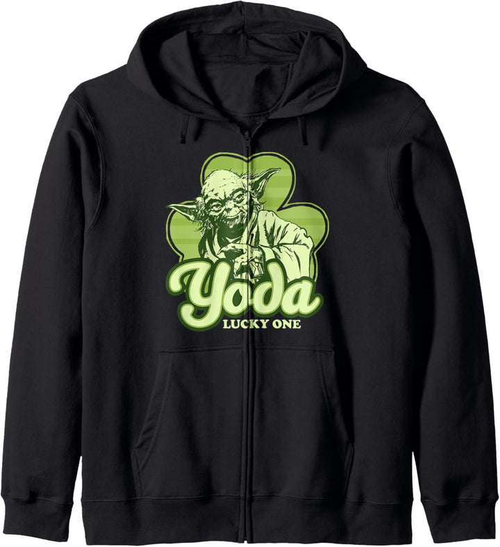Star Wars Yoda Lucky One Clover St Patrick's Day Kapuzenjacke