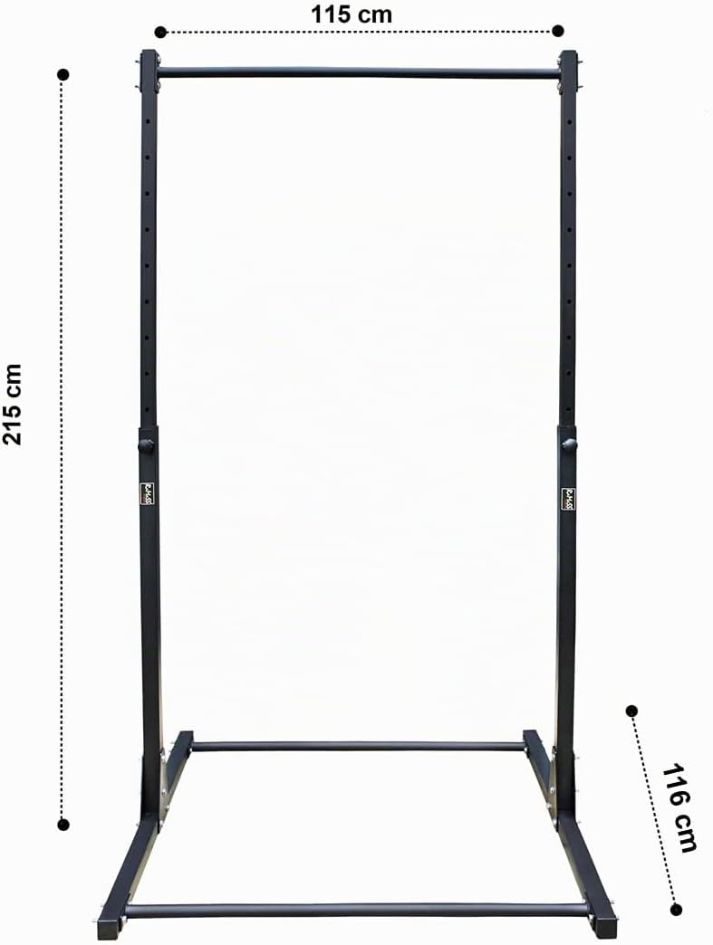 RAMASS Fitness Klimmzugstange, Klimmzugstange freistehend, Power tower ideal für Zuhause, Gymnastik,