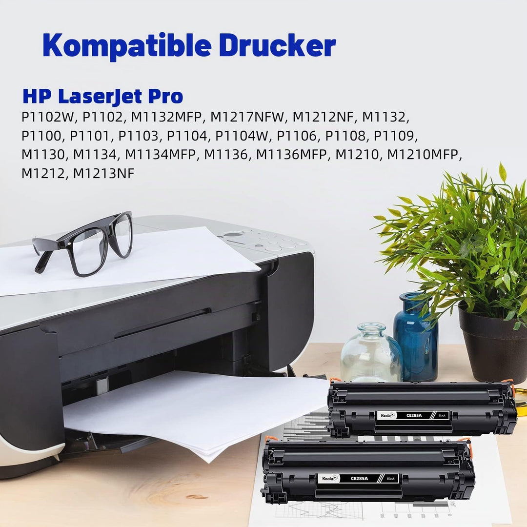 Koala Kompatibel Tonerkartusche Ersatz für 85A CE285A für Laserjet Pro P1102 P1102w M1132 M1212nf M1