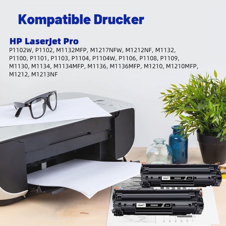 Koala Kompatibel Tonerkartusche Ersatz für 85A CE285A für Laserjet Pro P1102 P1102w M1132 M1212nf M1