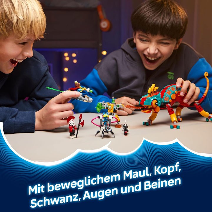 LEGO DREAMZzz Mateos Feuer-Chamäleon - Tierfigur, die Sich in EIN Spielzeug Jet & Mech oder einen Wä