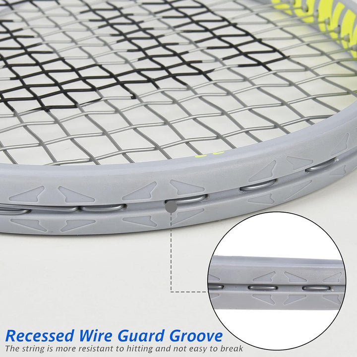 LUNNADE Tennisschläger für Erwachsene, 27 Zoll Leicht Tennisschläger mit Hülle, Geeignet für Damen H