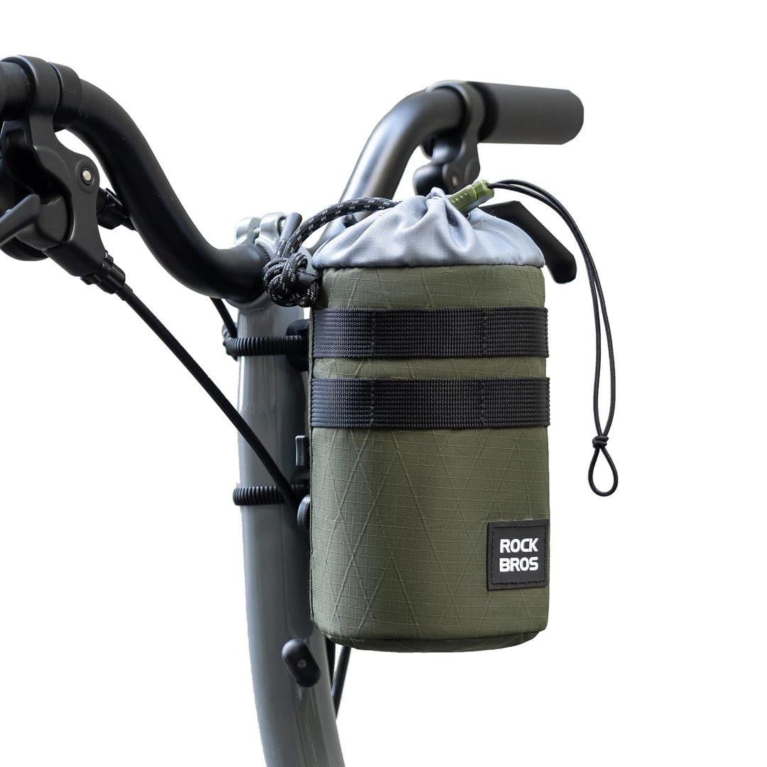 ROCKBROS Bikepacking &amp; Feedbag Snack-Pack Food-Pouch 1.2L, Fahrrad-Lenkertasche mit Thermofach für T