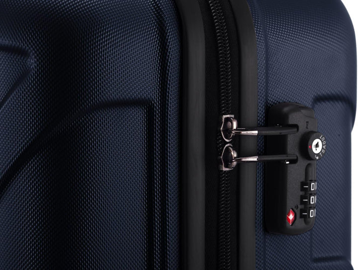 Suitline 3er Koffer-Set Trolley-Set Rollkoffer Hartschalen-Koffer Reisekoffer, TSA, (55 cm, 66 cm, 7