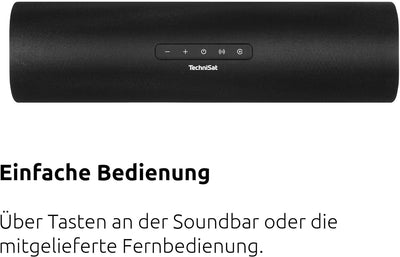 TechniSat AUDIOMASTER SL 450 – Soundbar mit Bluethooth (30 Watt, USB-Anschluss, HDMI, HDMI ARC, 2.0