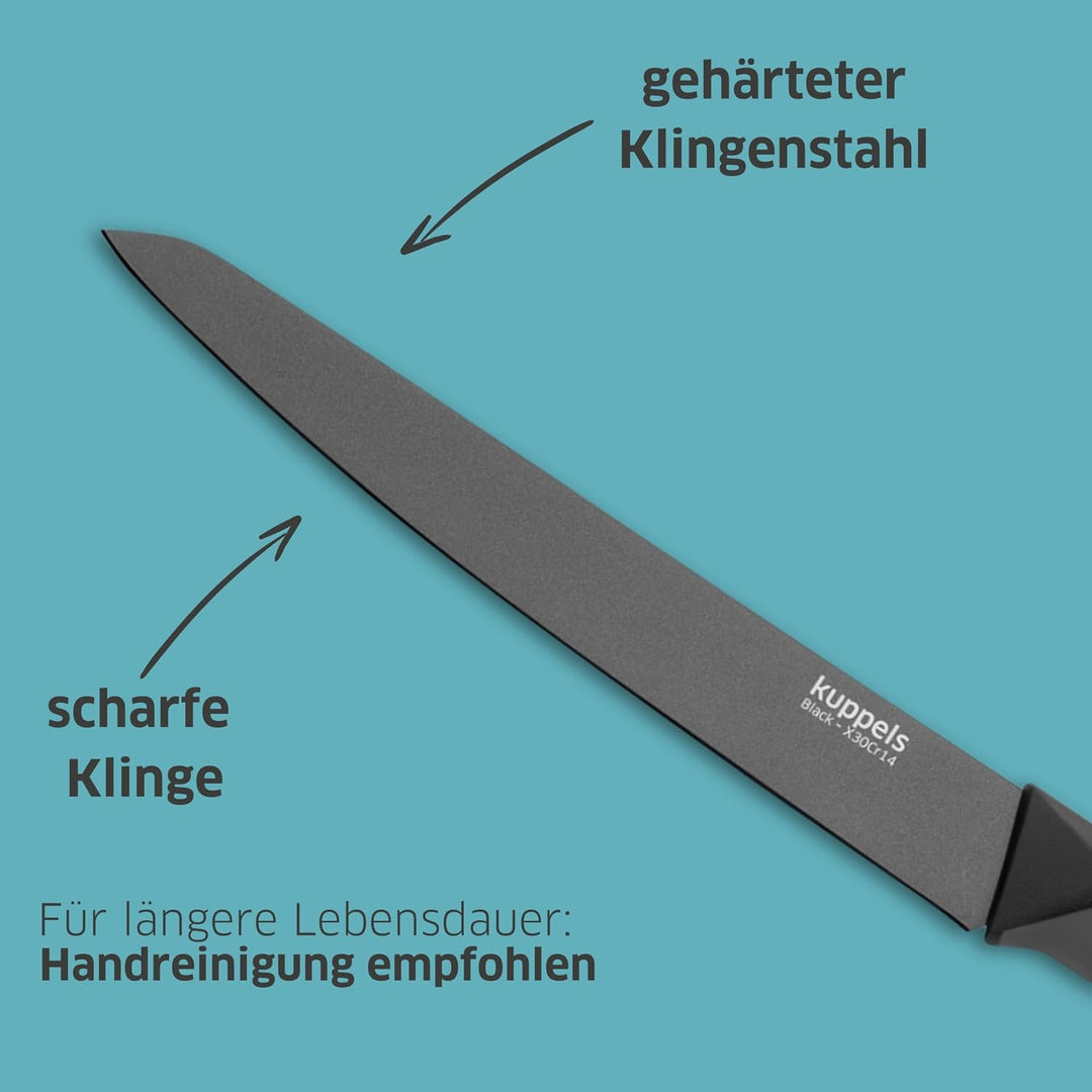 Kuppels BLACK Fleischmesser, 20 cm, gehärteter Klingenstahl, rostfrei