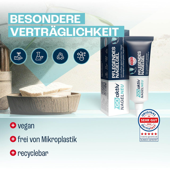 GOaktiv® NAGELNEU 10ml | Nail Care | Intensive Nagelpflege für veränderte & befallene Nägel | Mit Ur