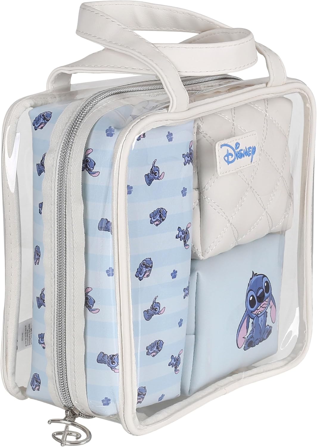 Disney Stitch Reise-Kosmetiktaschen, 4er-Set, beige und blau (Stitch), Stitch