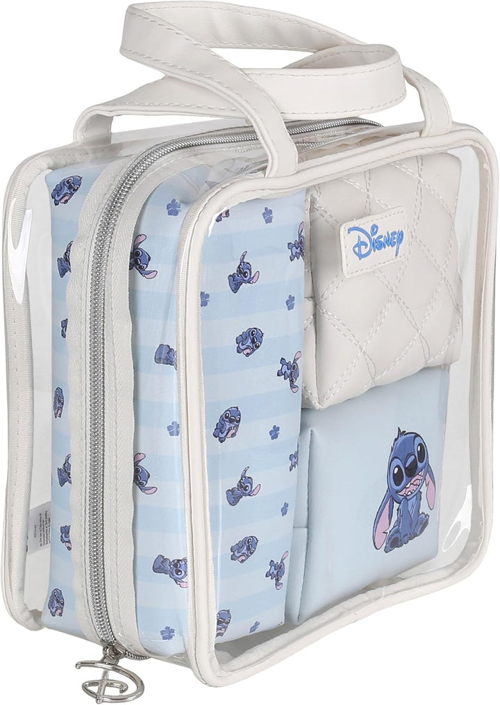 Disney Stitch Reise-Kosmetiktaschen, 4er-Set, beige und blau (Stitch), Stitch