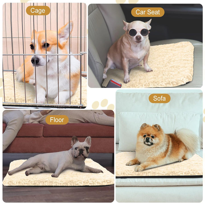 Photect 4 Coussins Auto-Chauffants pour Animaux de Compagnie Tapis pour Chien Lavable Amovible Fond