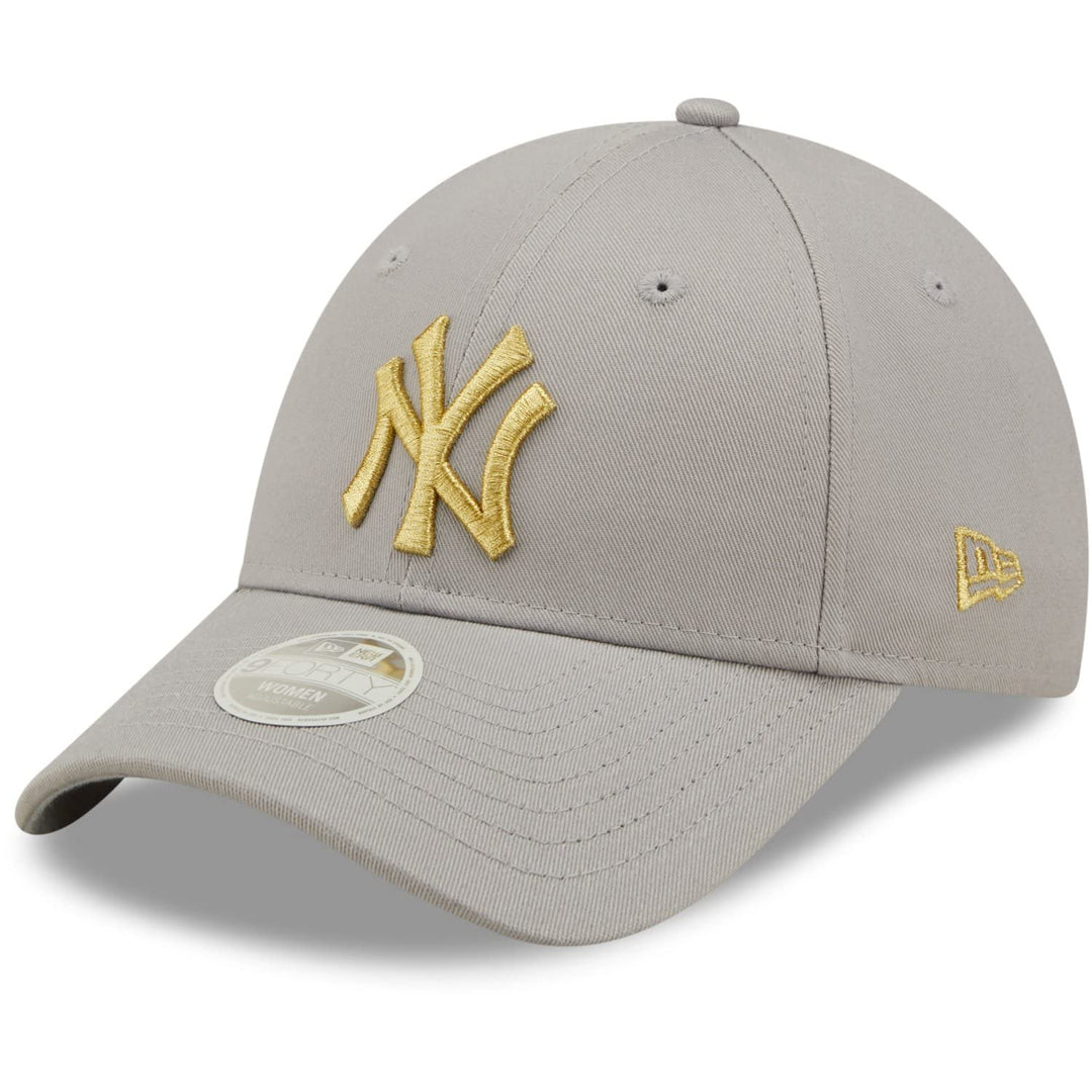 New Era 9Forty Damen Cap - METALLIC New York Yankees grau