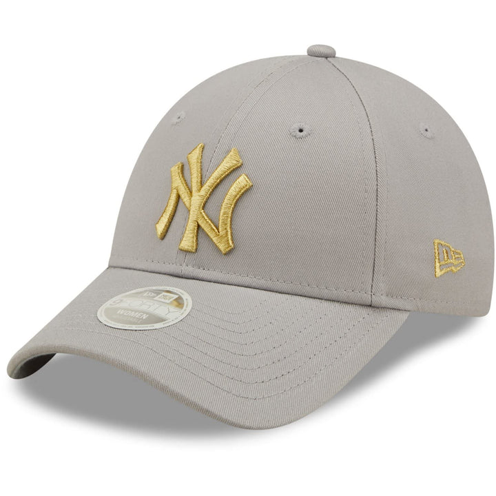 New Era 9Forty Damen Cap - METALLIC New York Yankees grau