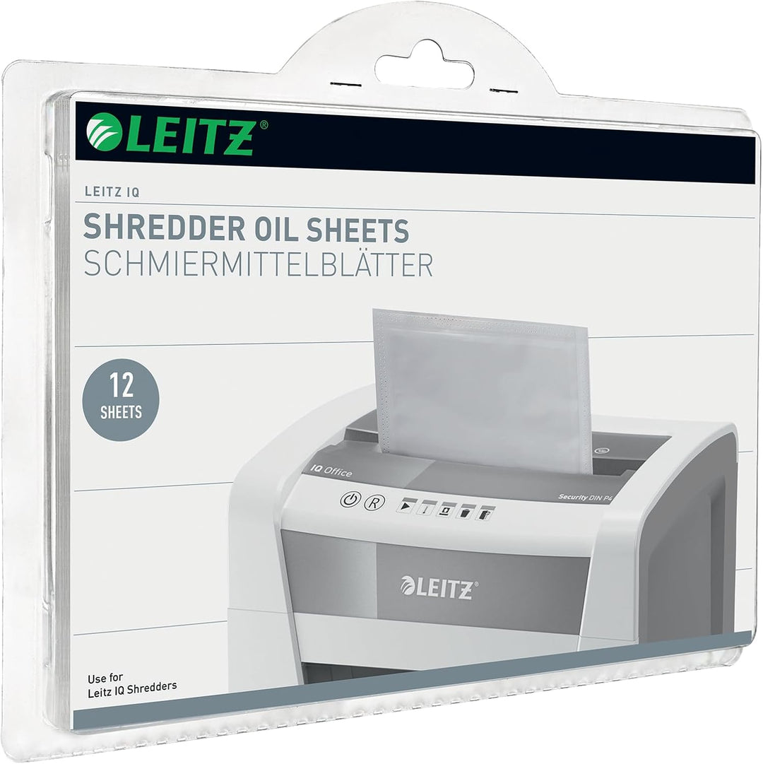 Leitz IQ Set OptiMax Office P5 Aktenvernichter mit Mikroschnitt, 10 Blatt, Rotierender Behälter für