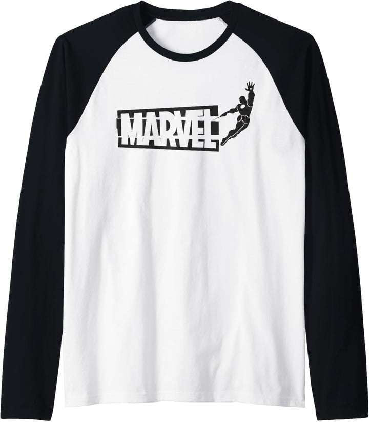 Marvel Iron Man Fly By Logo Raglan