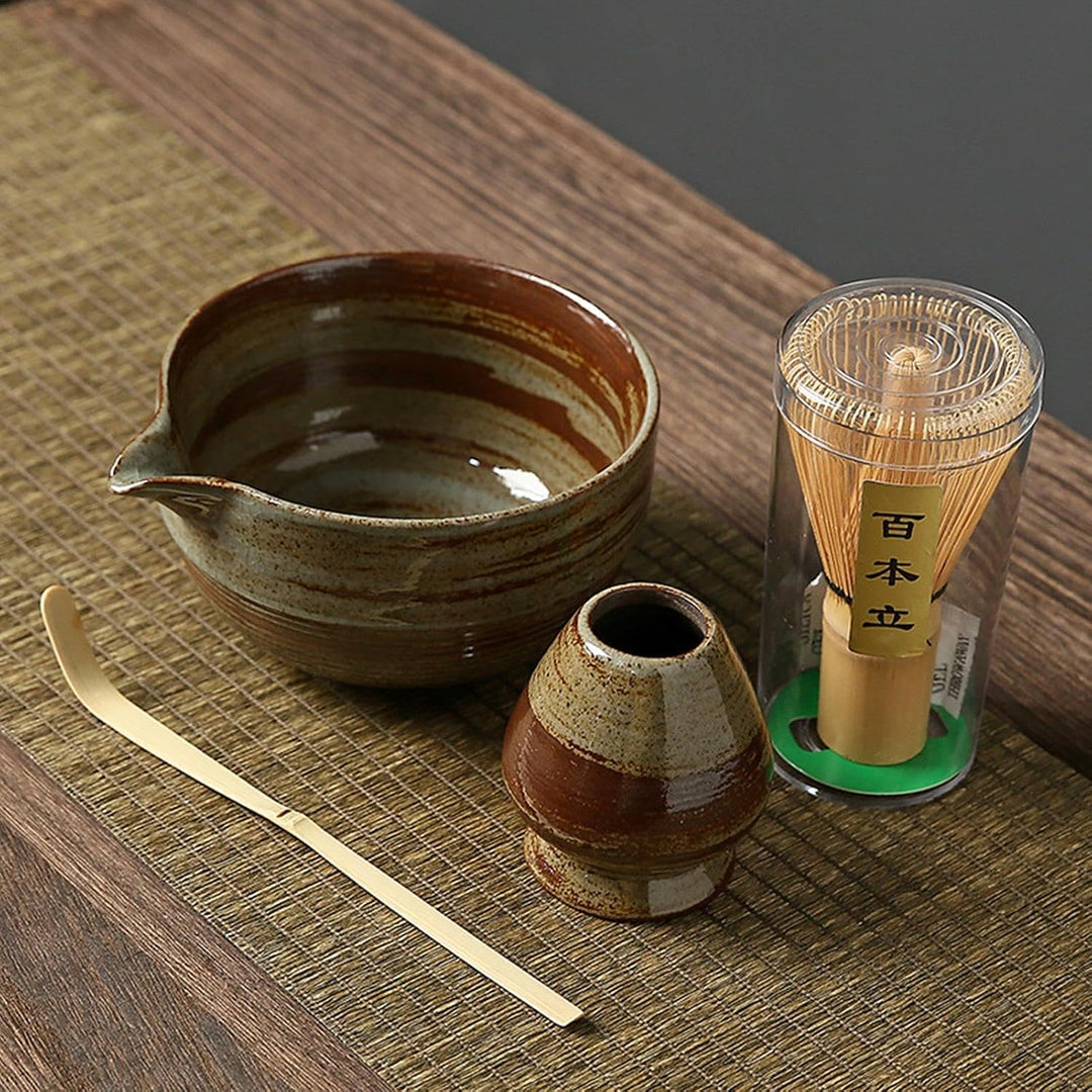 Matcha Whisk Set, Matcha Bowl And Whisk, Matcha Tea Set, Matcha Bowl With Spout, Matcha Whisk Scoop