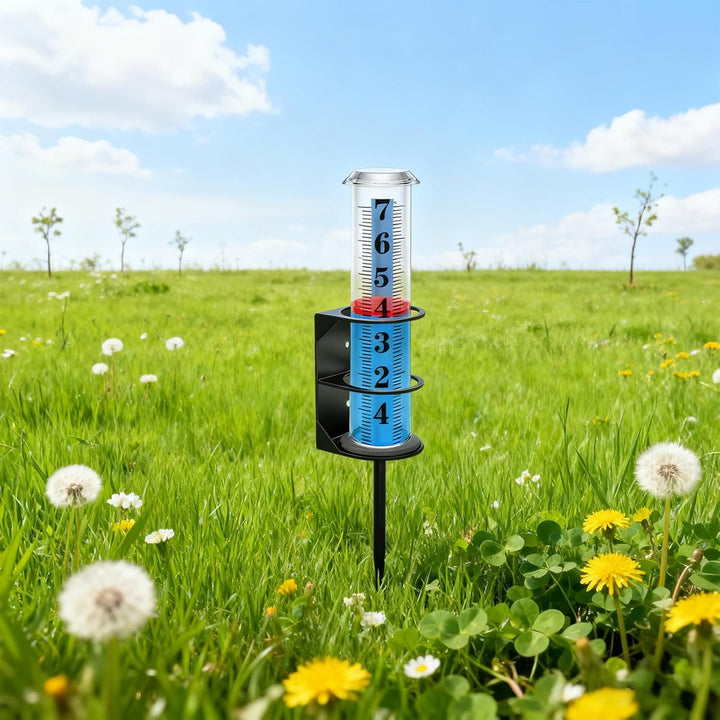 Regenmesser Für Den Garten | Einfach Ablesbar Mit Grosser Schrift,Outdoor Regenmesser Für Garten - F