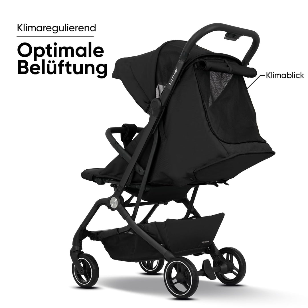 my junior® Buggy PICO² | bis 22kg | Einhand AutoFold-Klappmechanismus | Ergonomische Liegeposition n