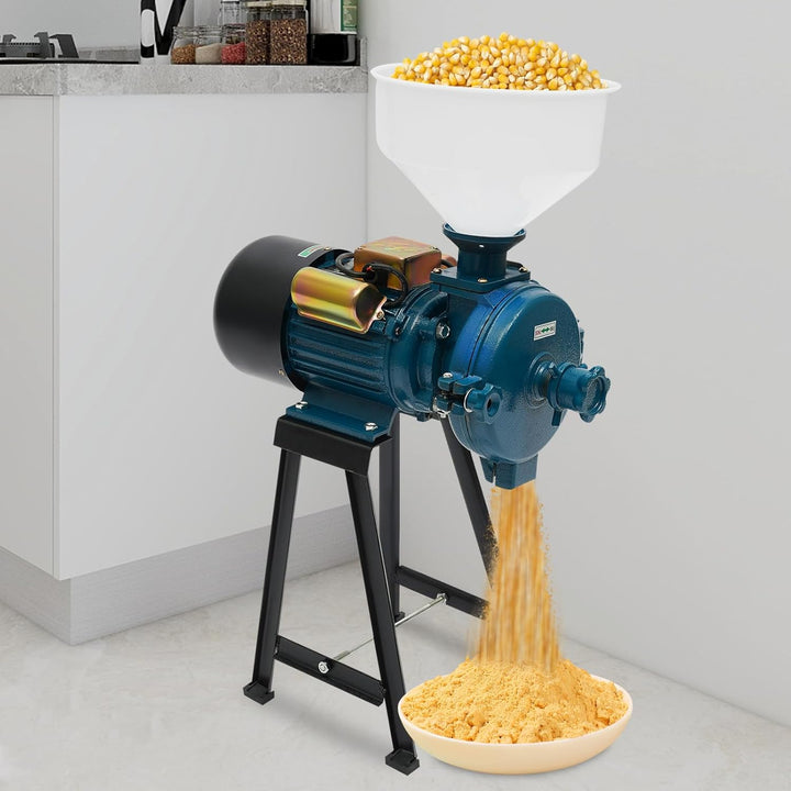Elektrische Getreidemühle, 2200W Gewerbliche Gewürzmühle, Pulverisiermaschine aus Edelstahl, 1400r/m
