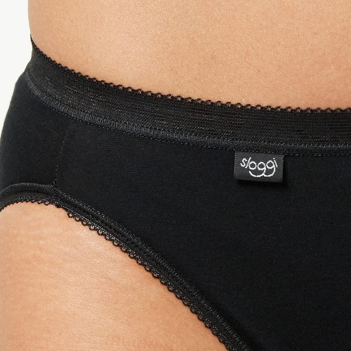 Sloggi Damen Slip (4er Pack) 44 Schwarz, 44 Schwarz