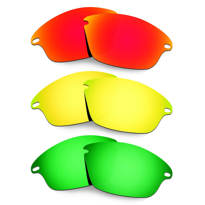 HKUCO Plus Mens Replacement Lenses for Oakley Fast Jacket - 3 Pair