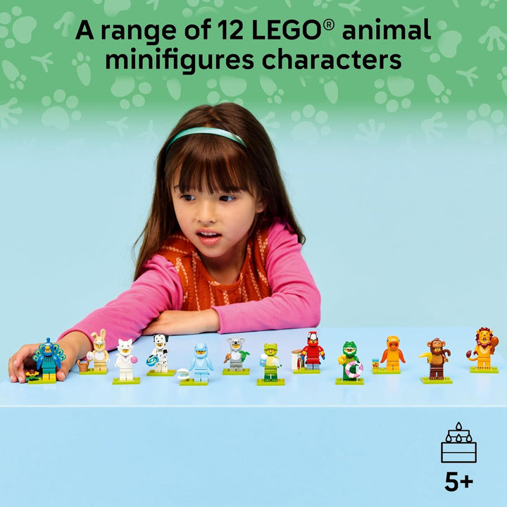 Lego Minifiguren Serie 28 mit 12 Figuren: Komplett-Set der Lego Minifiguren Serie 71051 Tiere (inkl.