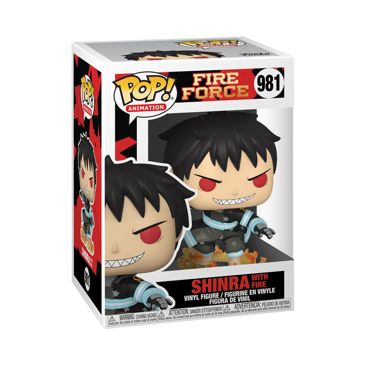 Funko Pop! Animation: Fire Force - Shinra Kusakabe mit Fire - Vinyl-Sammelfigur - Geschenkidee - Off