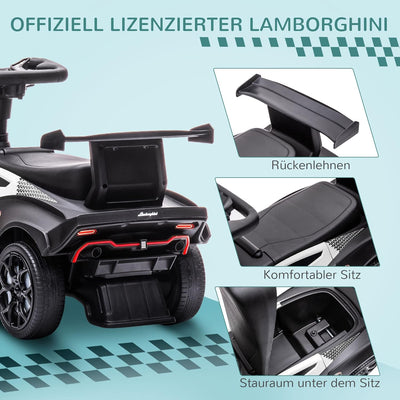 AIYAPLAY Rutschauto, Kinderfahrzeug, Rutschfahrzeug mit Stauraum, Hupe und Motorgeräusch, Kinderauto